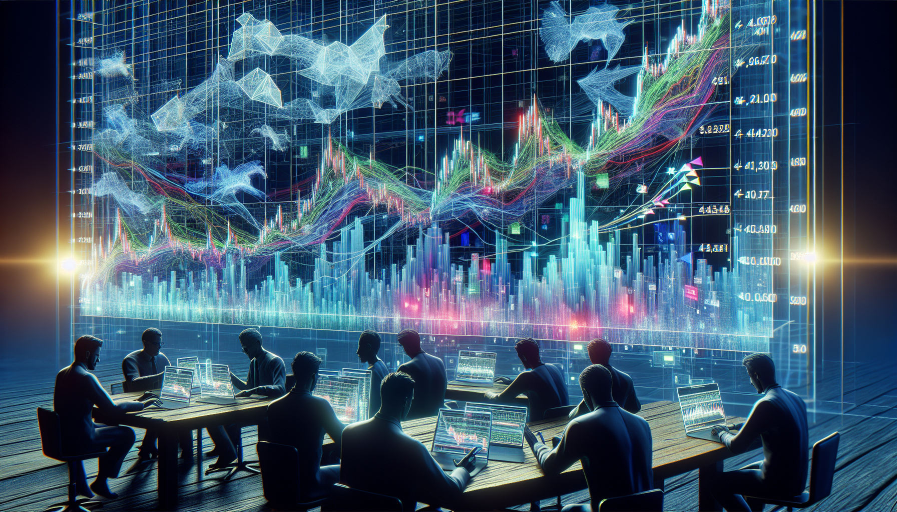 Visual representation of analyzing market structure with SMC