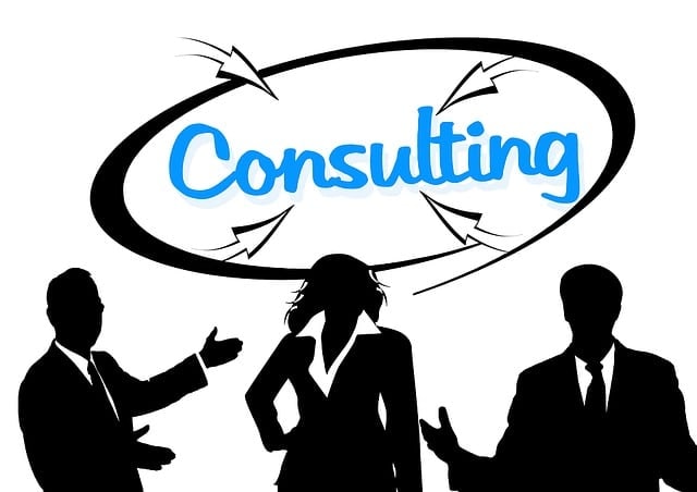 consulting, business people, silhouettes