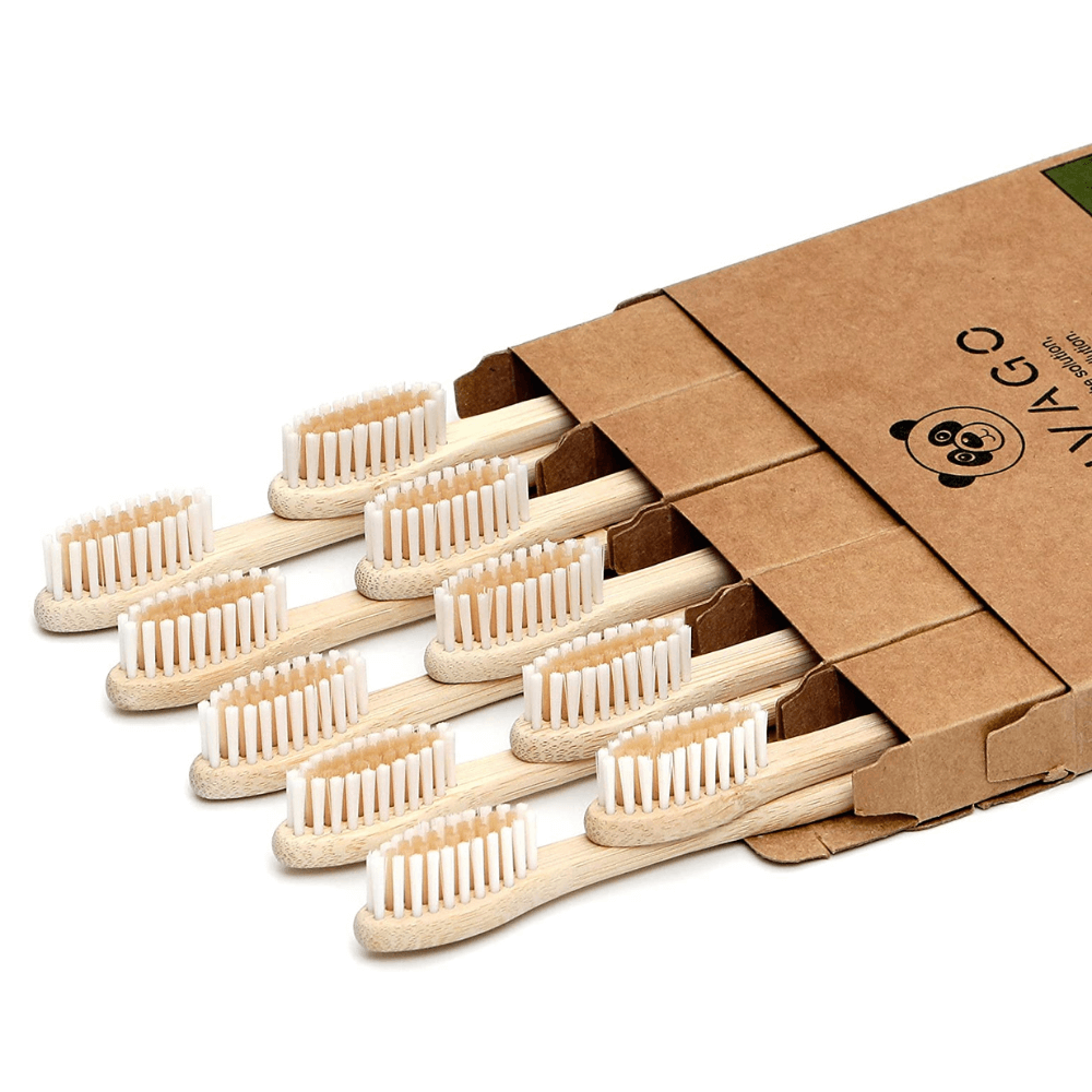  VIVAGO Biodegradable Wooden Toothbrushes