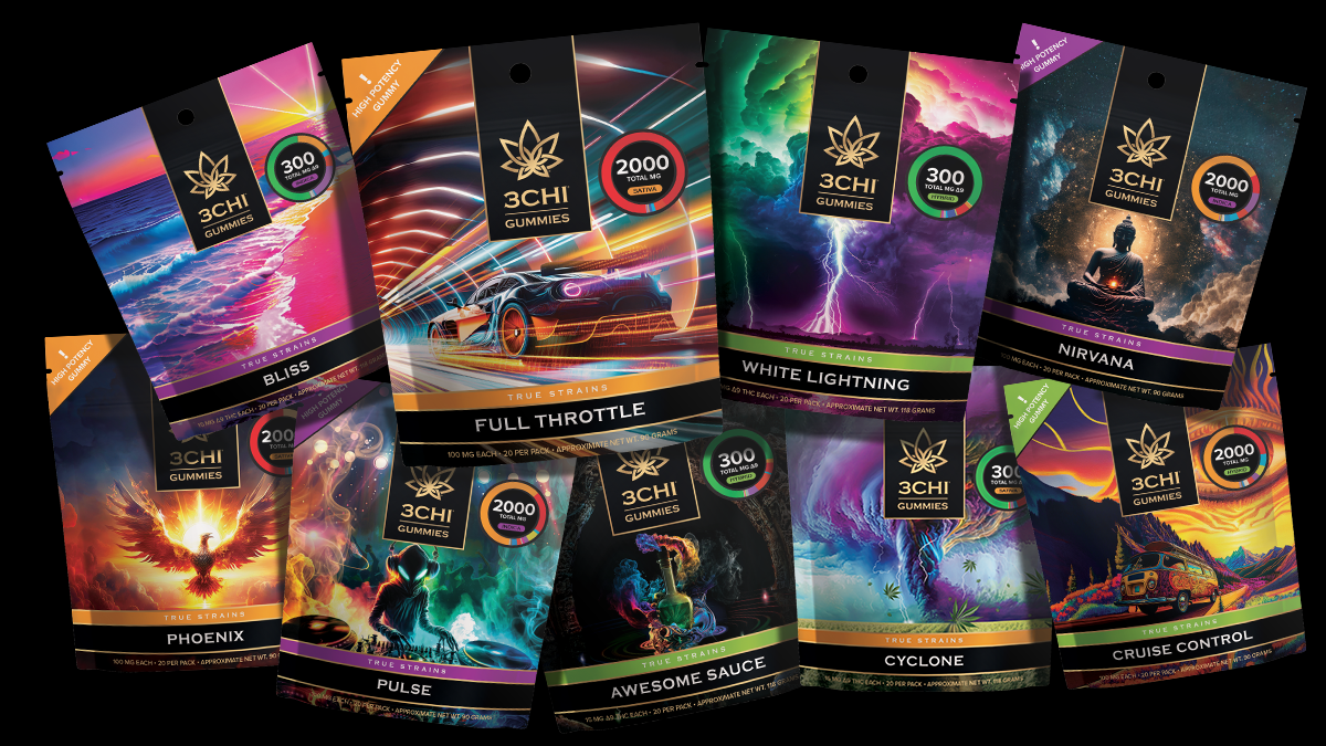 True Strains is the only of its kind on the CBD or THC market. Utilizing over 40 different cannabinoids, these gummies utilize more than just CBD and THC. Various factors come into play how they will affect you, but we have a gummy for whatever your mood or need.