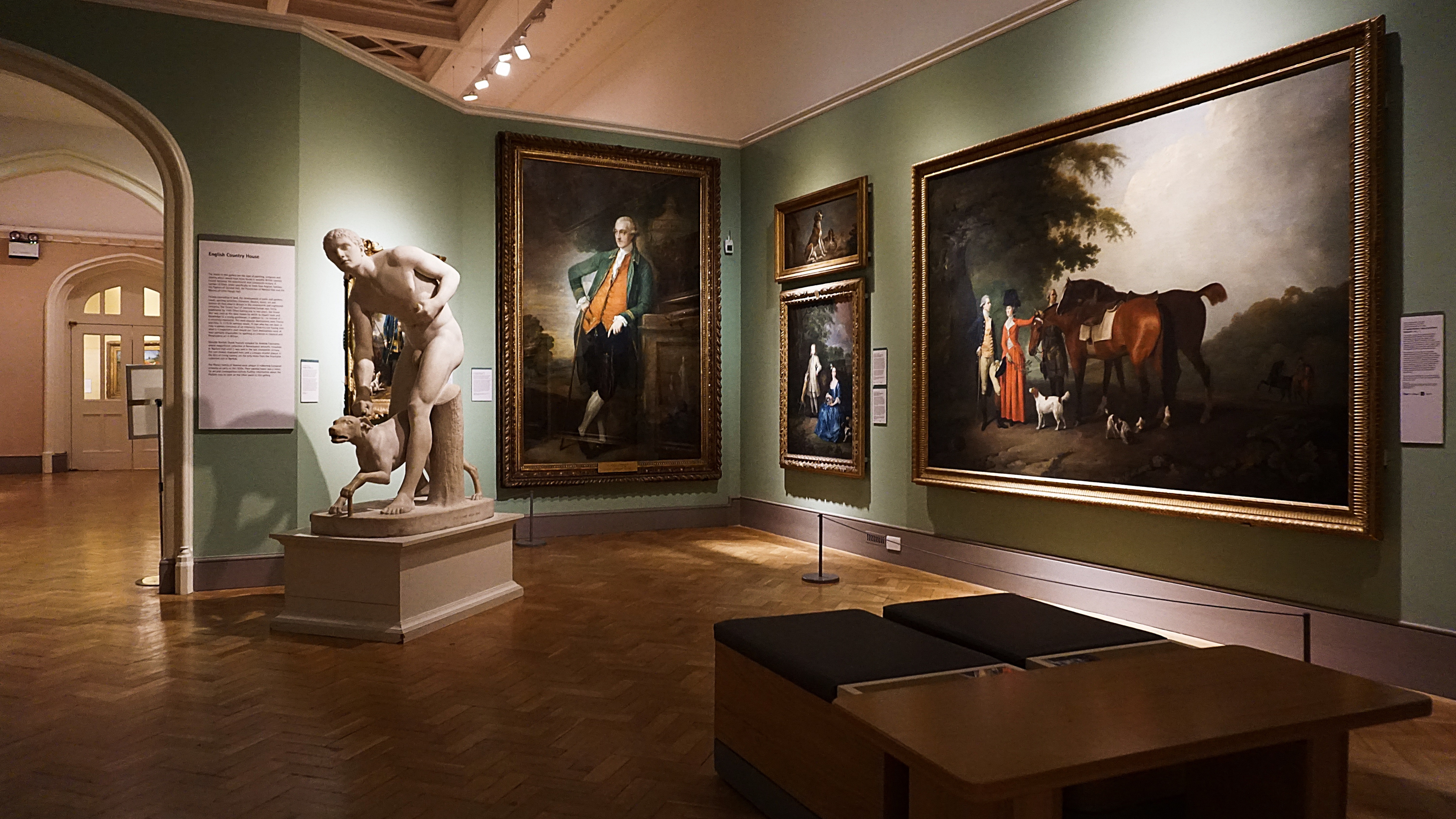 Museums showcase paintings, sculptures and other pieces of art that often reflect their artists' heritage.