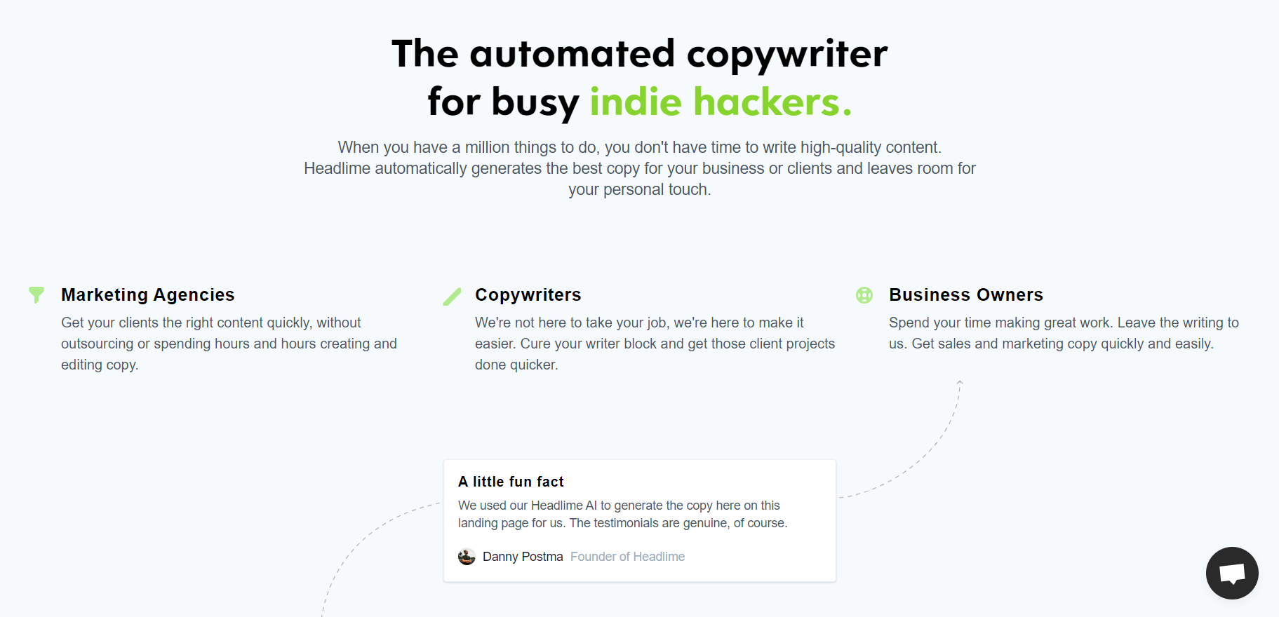 Headlime automated copywriter