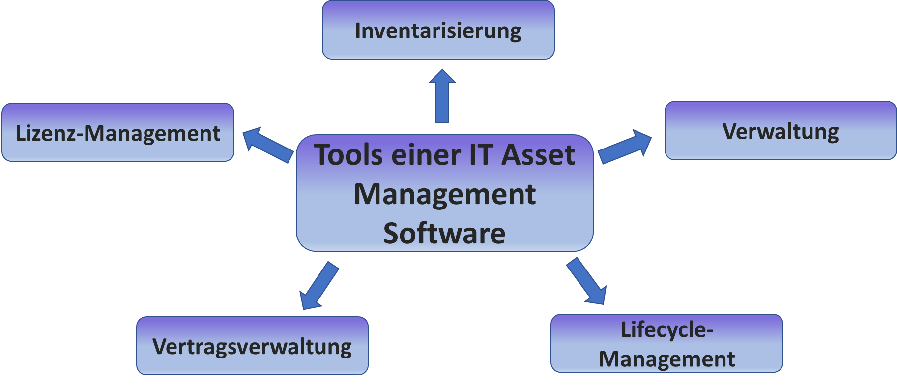 Tools einer IT Asset Management Software