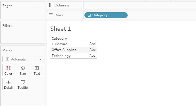 Defining Tableau Rows