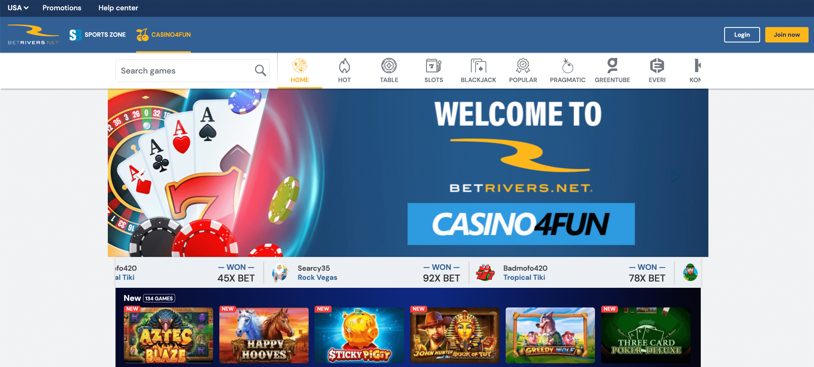 BetRivers Casino4Fun
