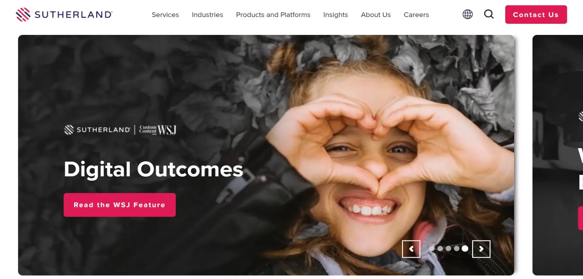 Homepage of Sutherland website