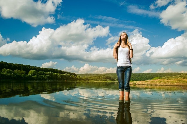 naiselle, myös, vaikkapa, voit, esimerkiksi, naisen, , sky, river, bliss, nature, myös, woman, young woman, vaikkapa, good weather, reflection, summer, water, enjoy