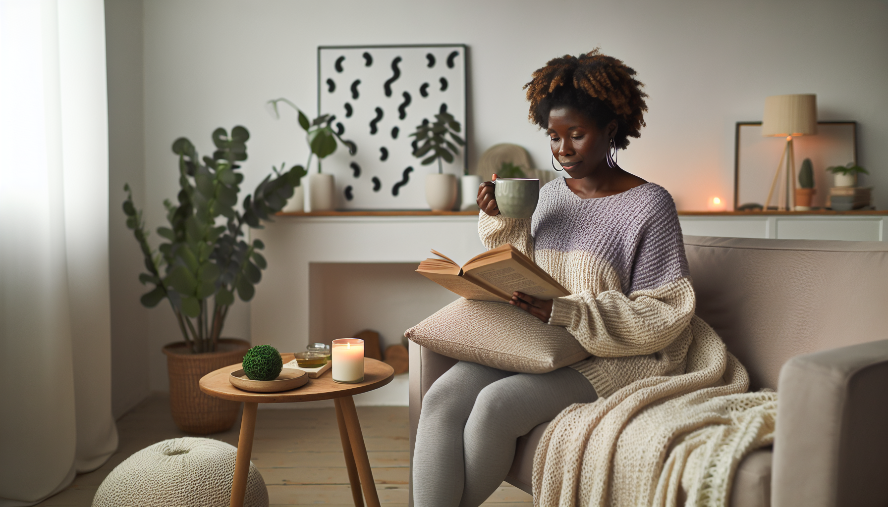 A person practicing self-care and personal growth