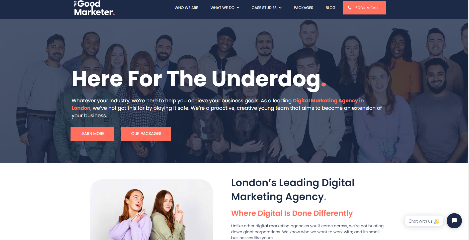 The Good Marketer London Facebook Ads Agency Homepage