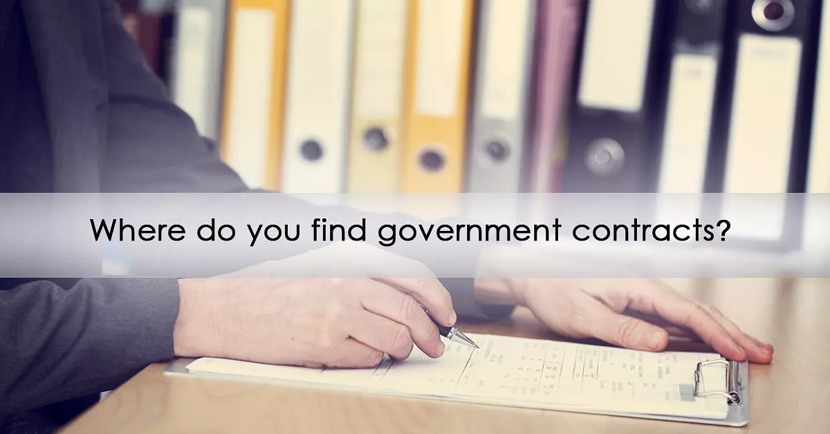 Where do you find government contracts?