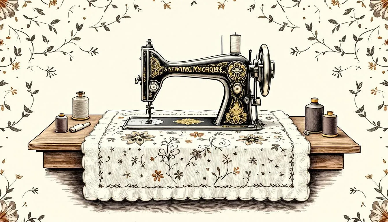 The best sewing machine for free motion quilting displayed with a quilt in progress.
