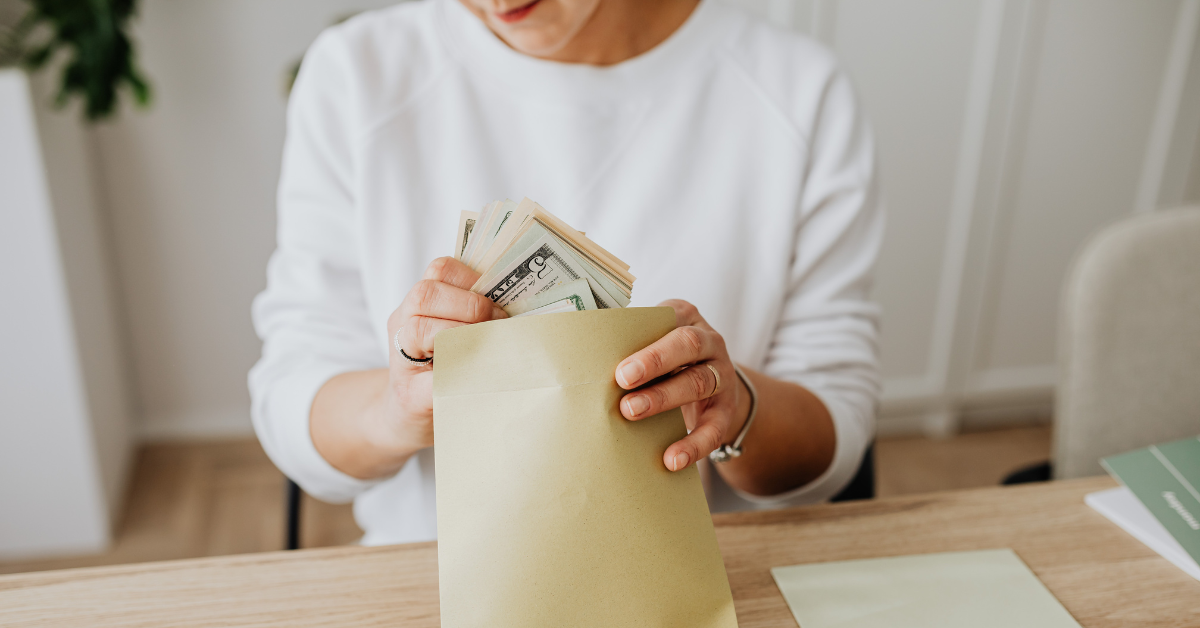 OnlyFans creator saving money from ppv onlyfans earnings to pay taxes quarterly.