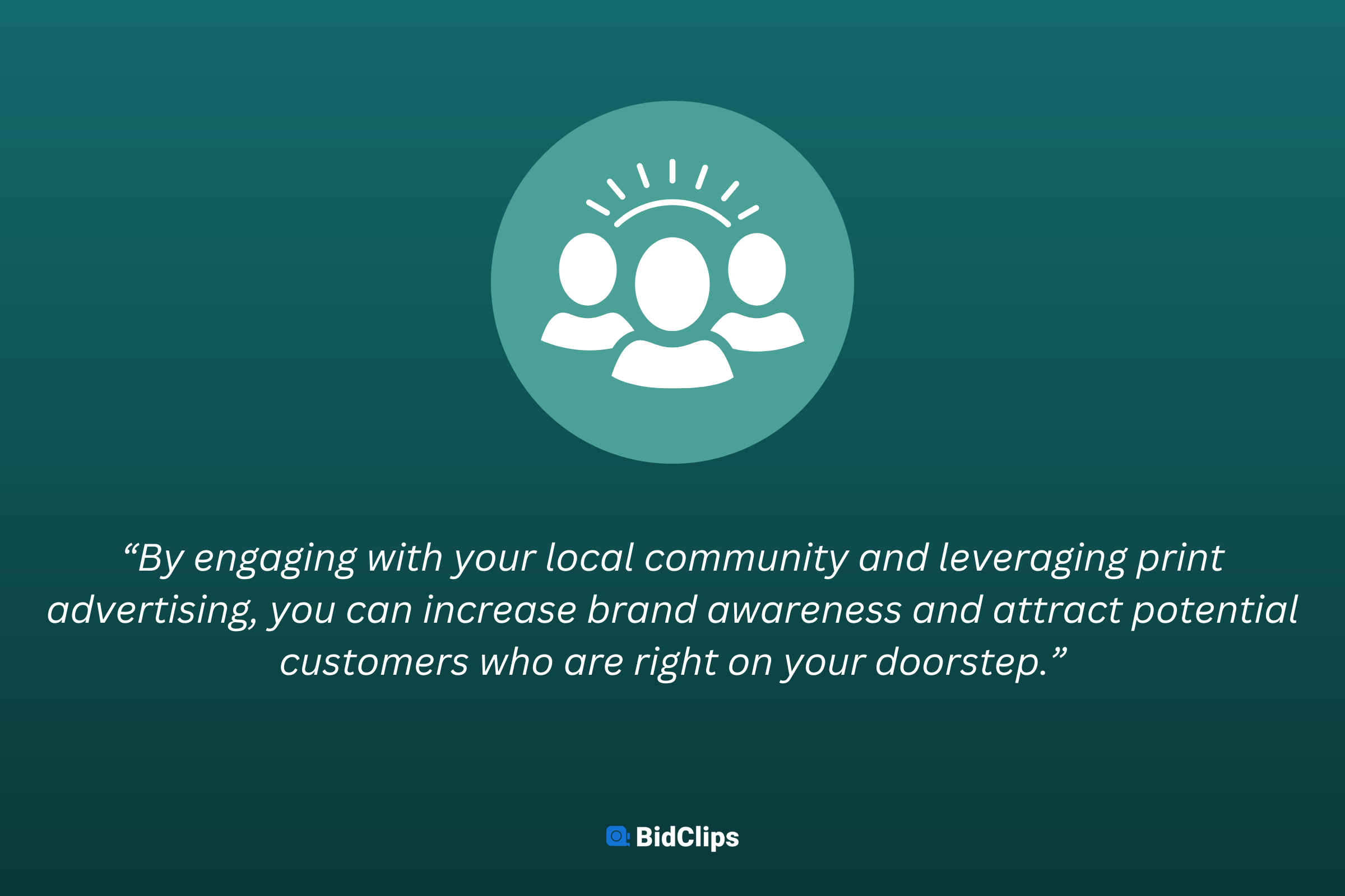 Increase awareness in your local area by engaging with your community