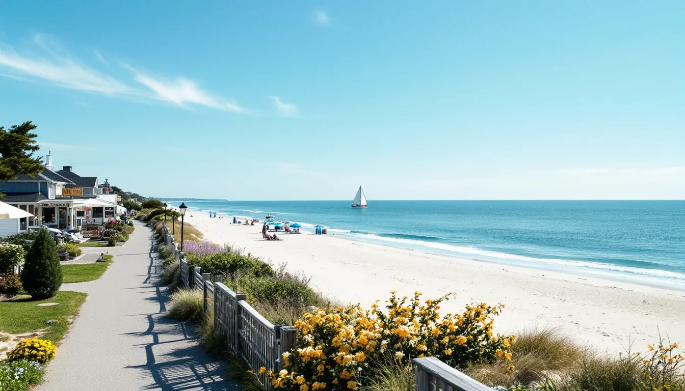 A sunny day in the Hamptons showcasing beautiful beaches, perfect for a day trip.