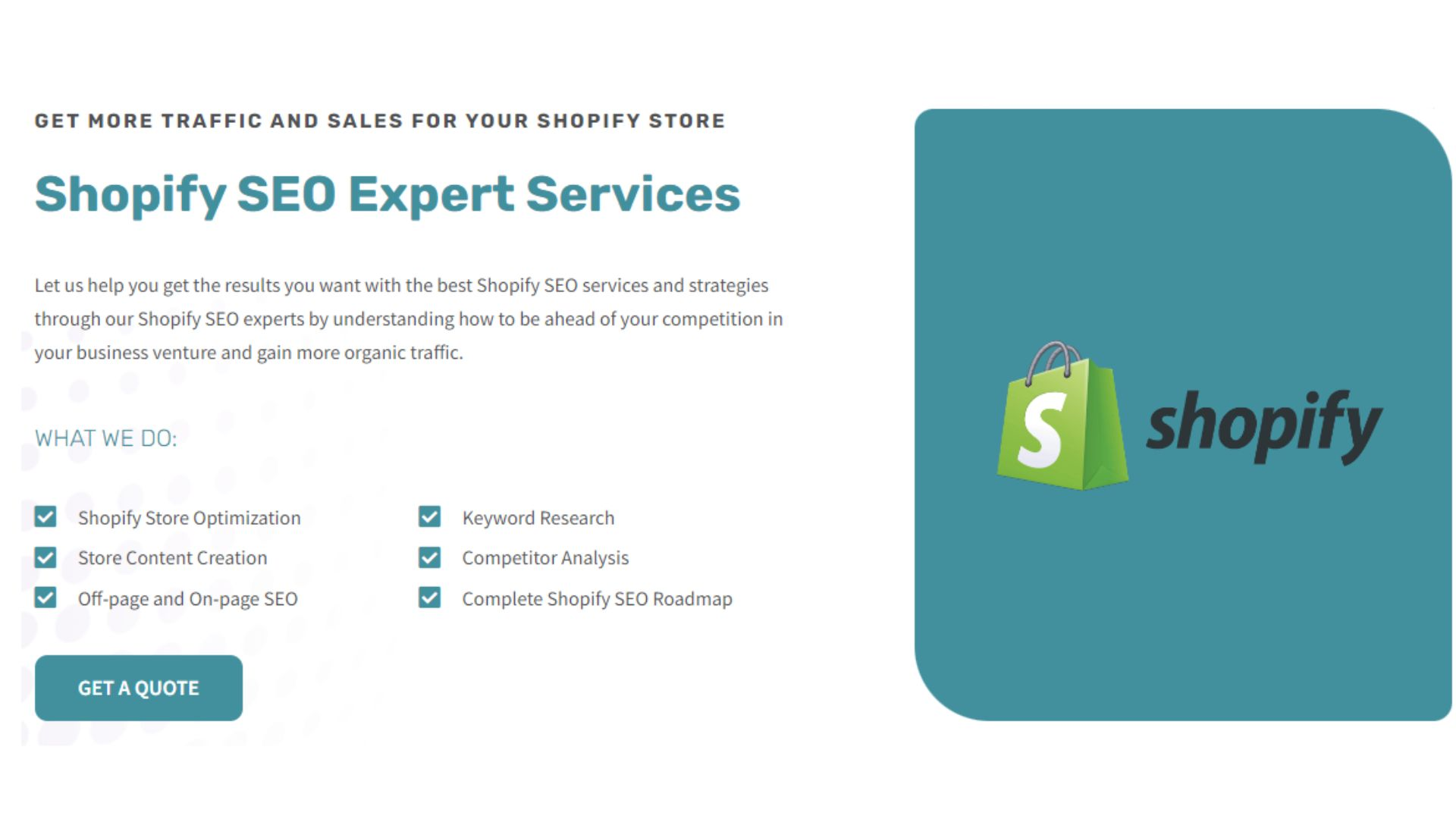 SEO SHOPIFY EXPERTS