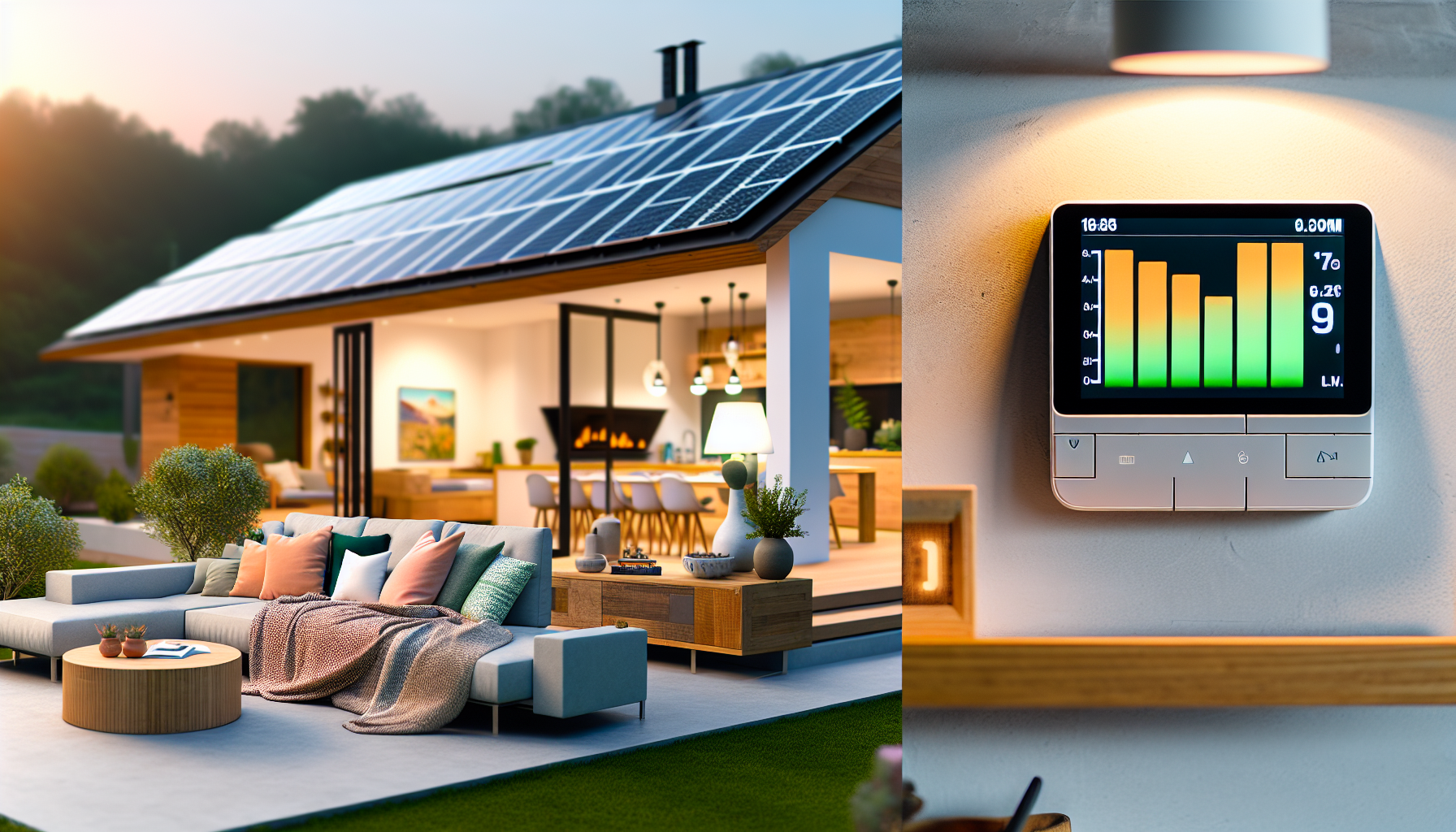 Photo of a home with reduced energy costs