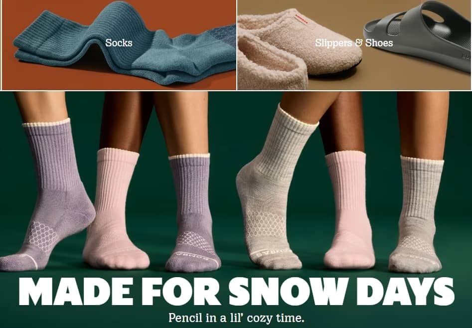 Bombas product landing page