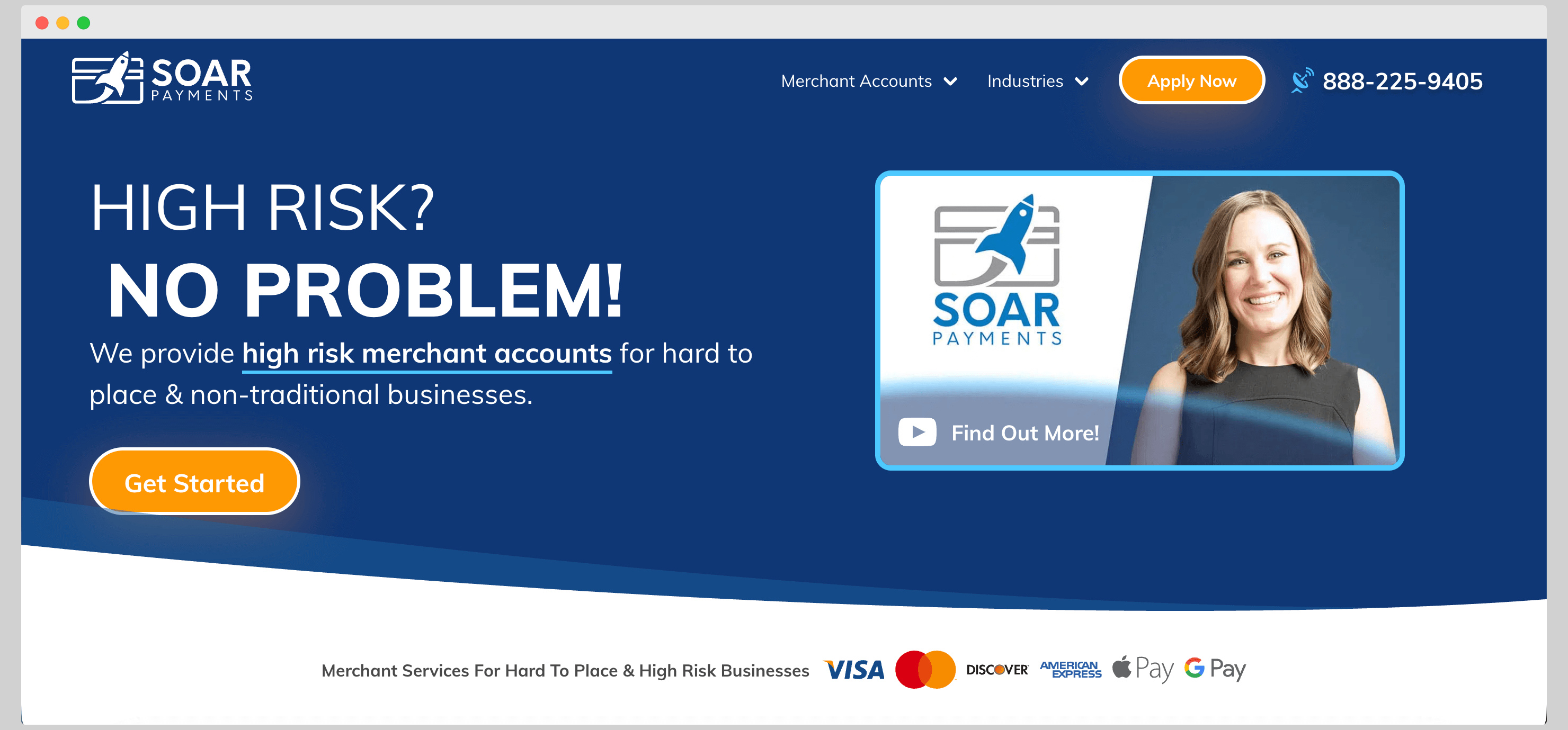 Hard to Place Merchant Services - SoarPay