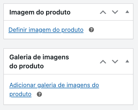 Seções de imagem do produto e galeria de imagens do produto no WooCommerce