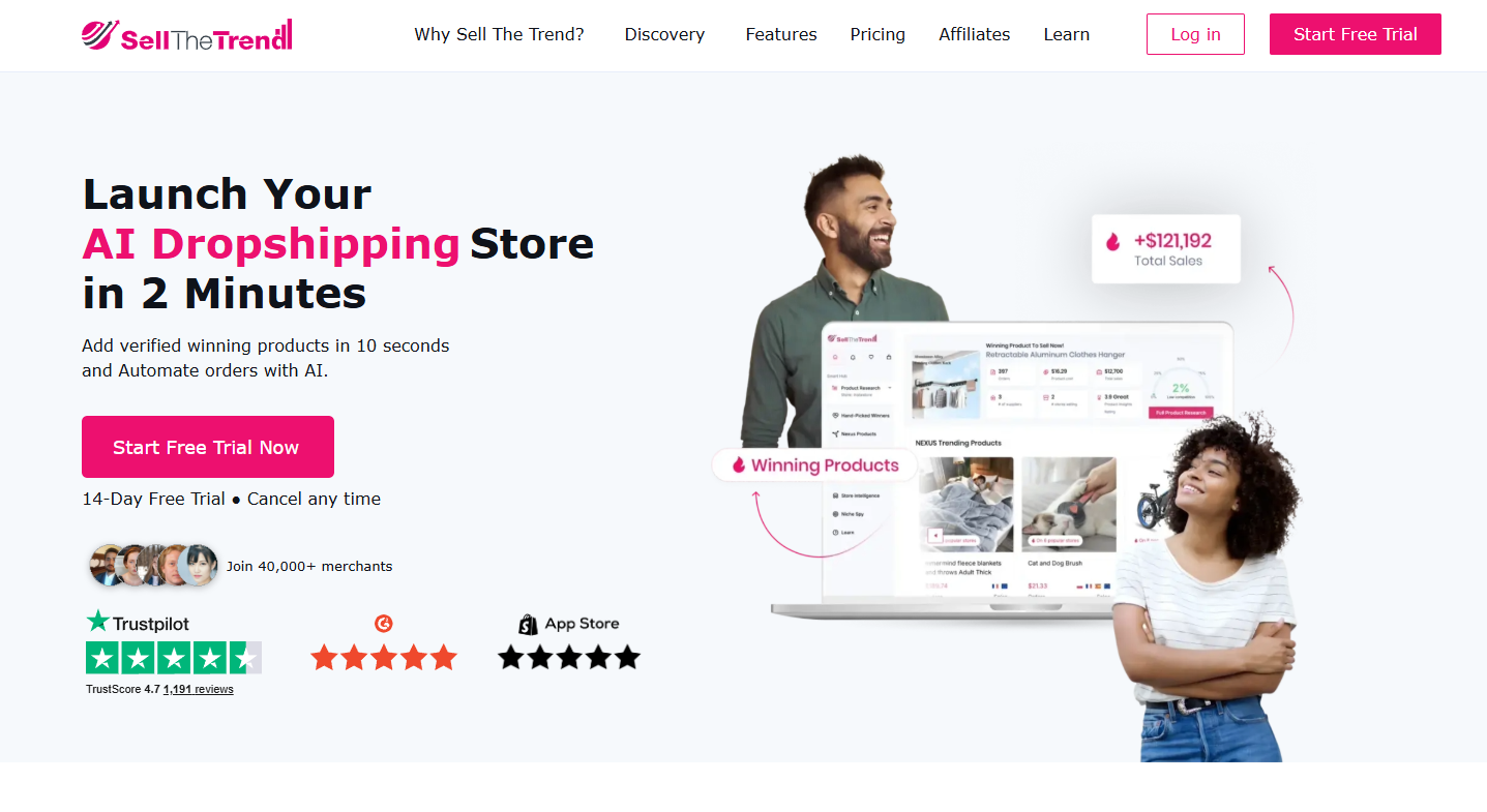 sell the trend is the one tool you need for unlimited searches making it the best spy tool