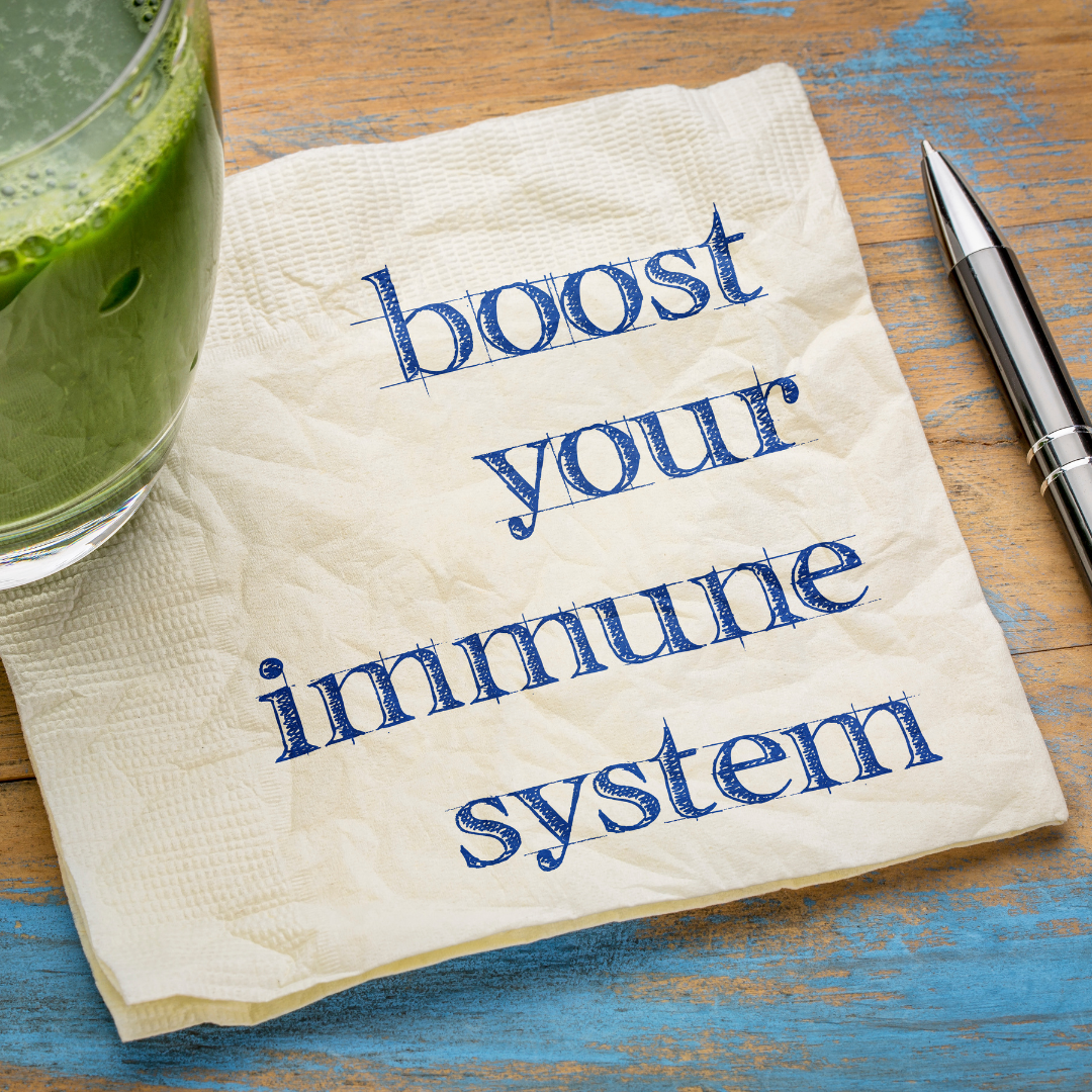 A graphic saying "Boost Your Immune System".