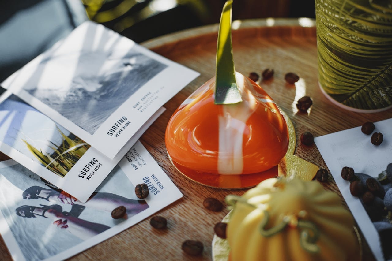 flyers on a table