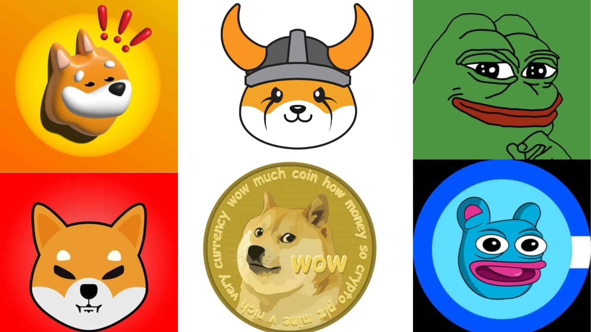 An illustration depicting the rise of meme coins in the crypto space.