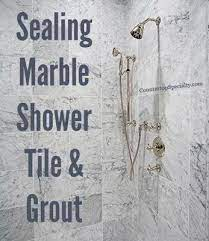 cleaning marble tile grout