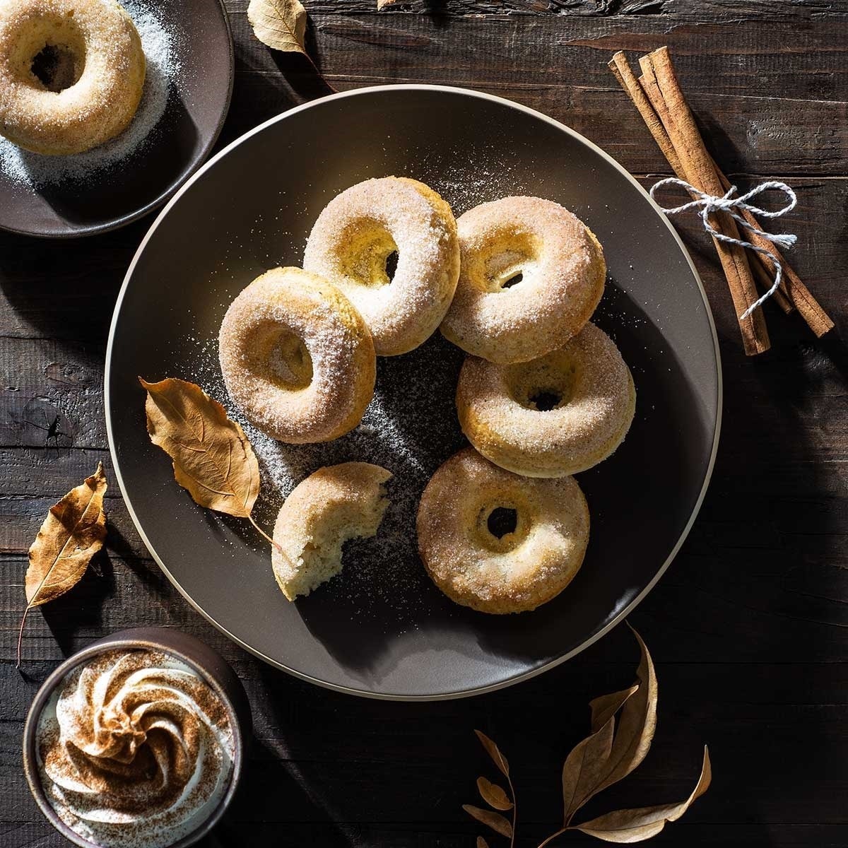 Dessert Ideas For Family Dinner, Baked Cinnamon Cardamom Donuts