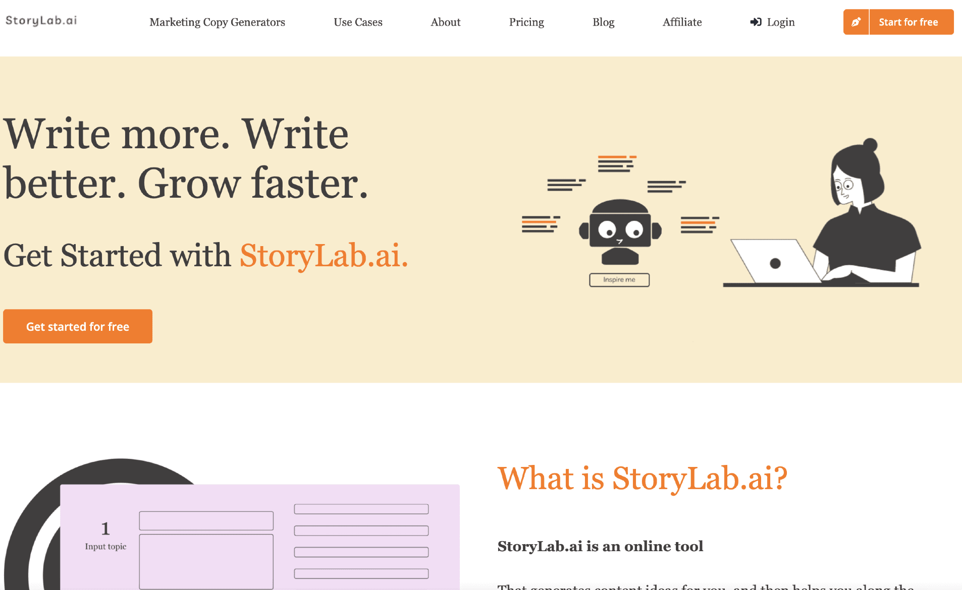 storylab ai - descripción general