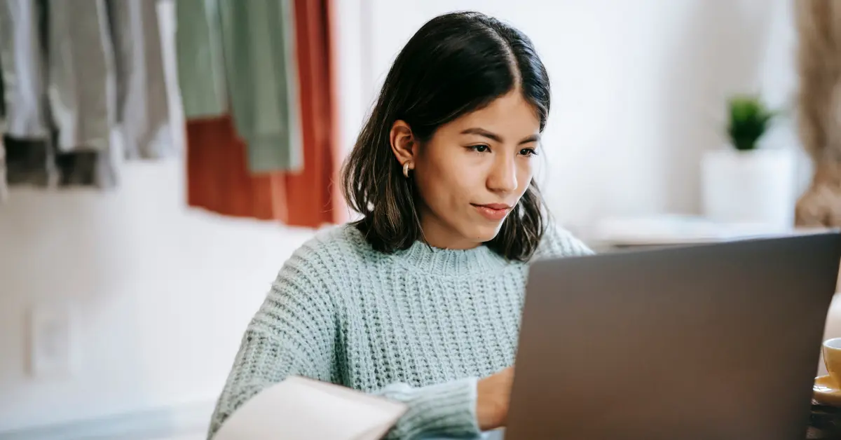 A woman surfing about OnlyFans tax write-offs.