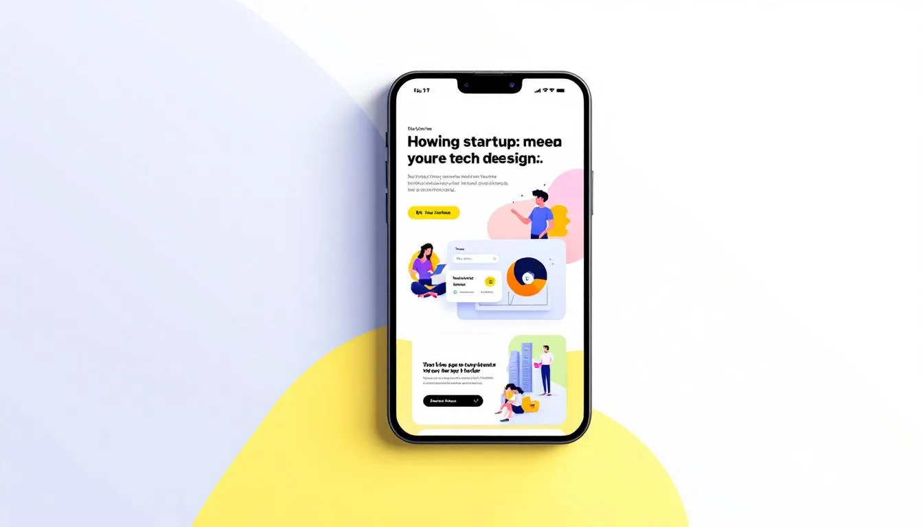 A mobile device displaying a responsive website design.