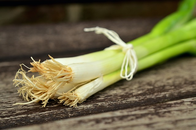 spring onions, vegetables, spring onion