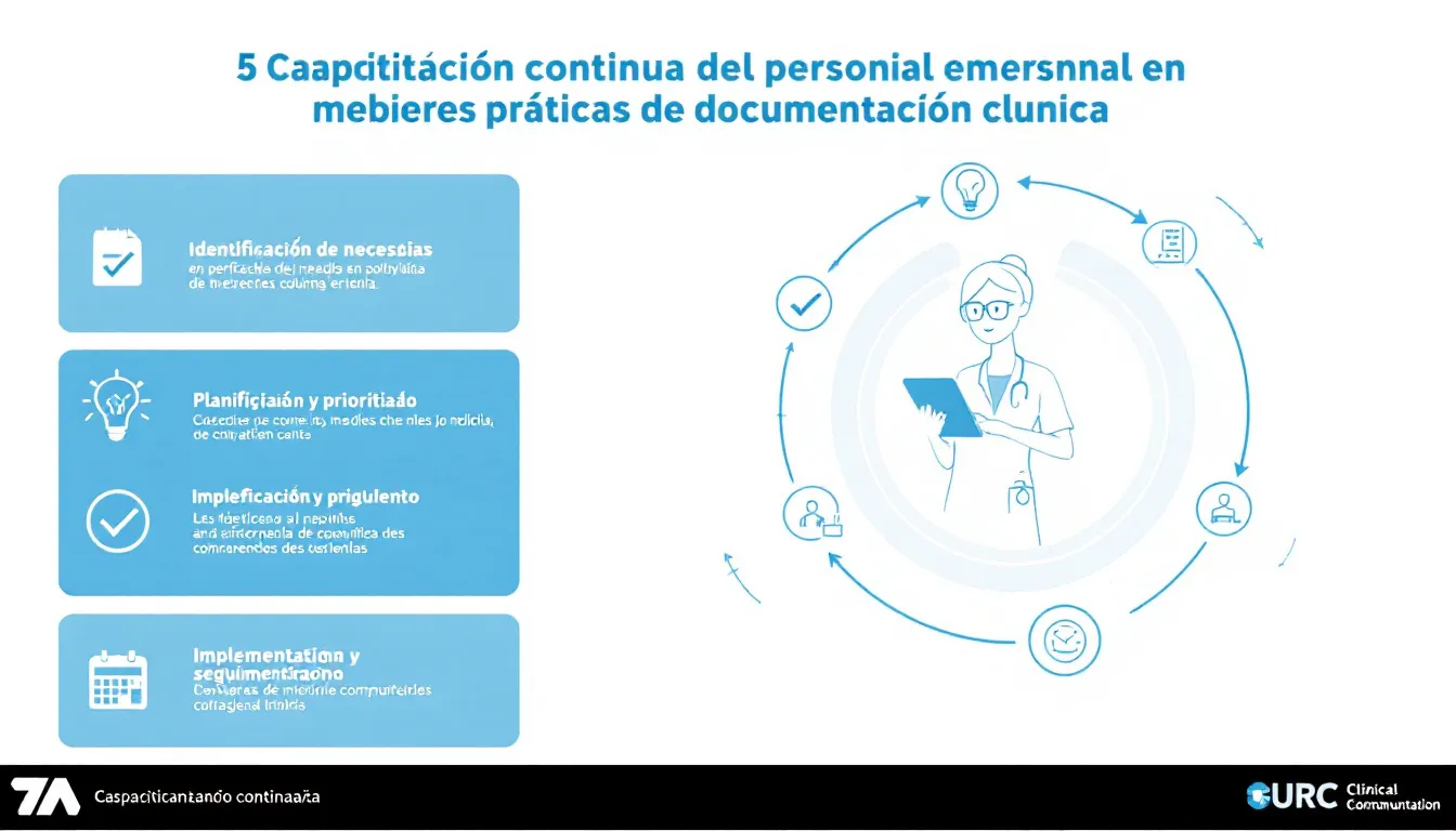 Capacitación continua del personal en mejores prácticas de documentación clínica.