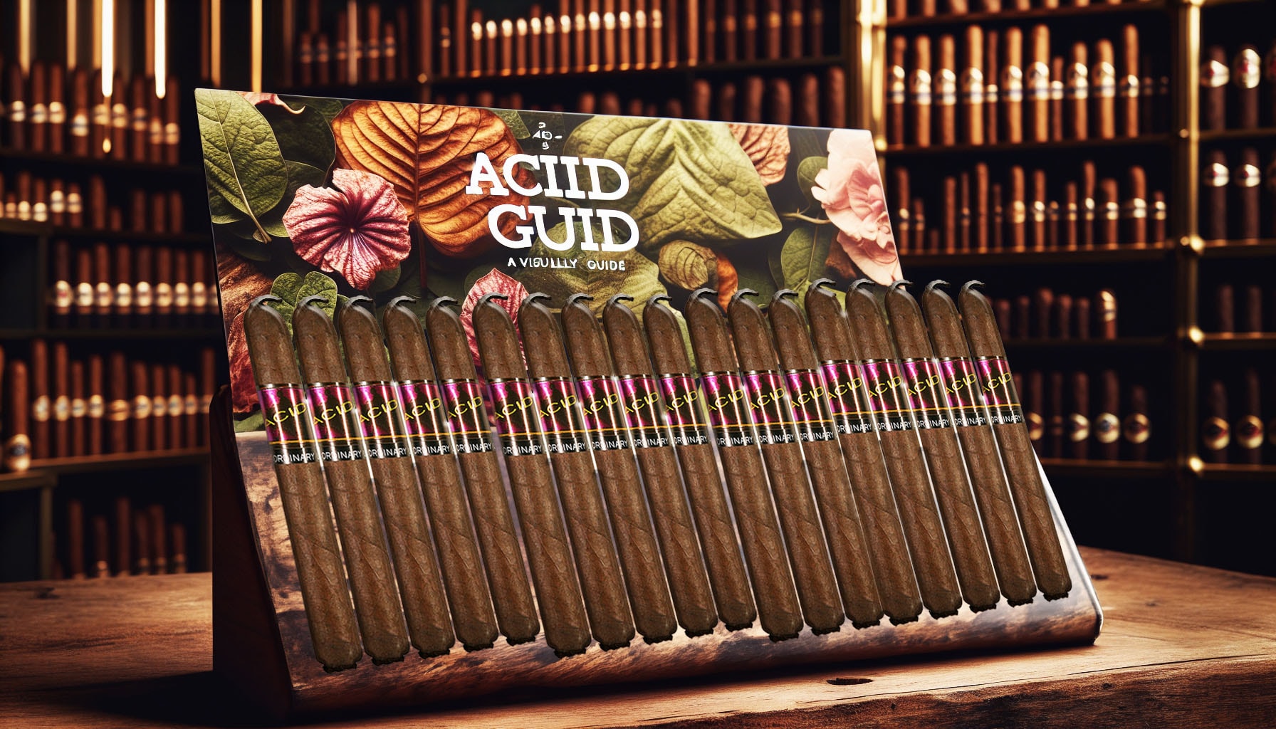 Guidance on selecting the right ACID cigar, featuring various options.