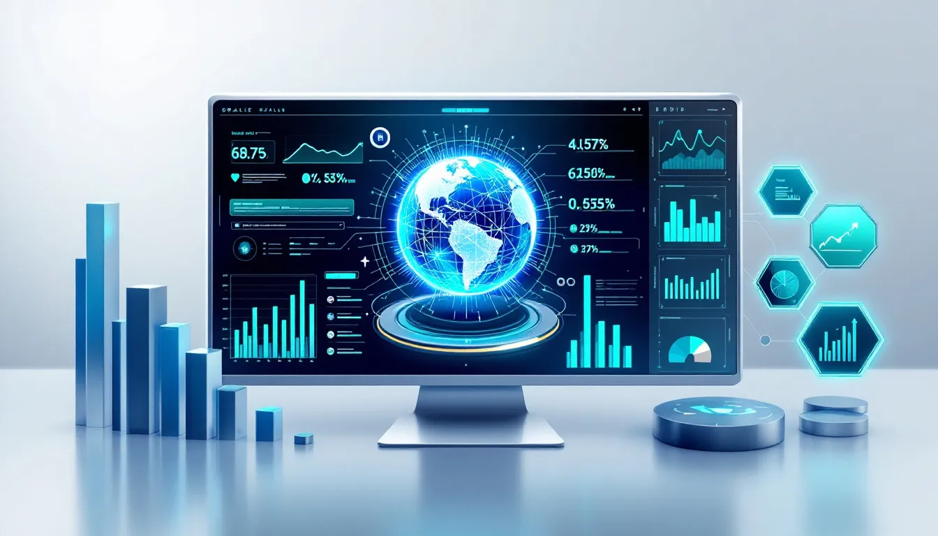 A dashboard illustrating decision-making enhancements using Oracle BI.