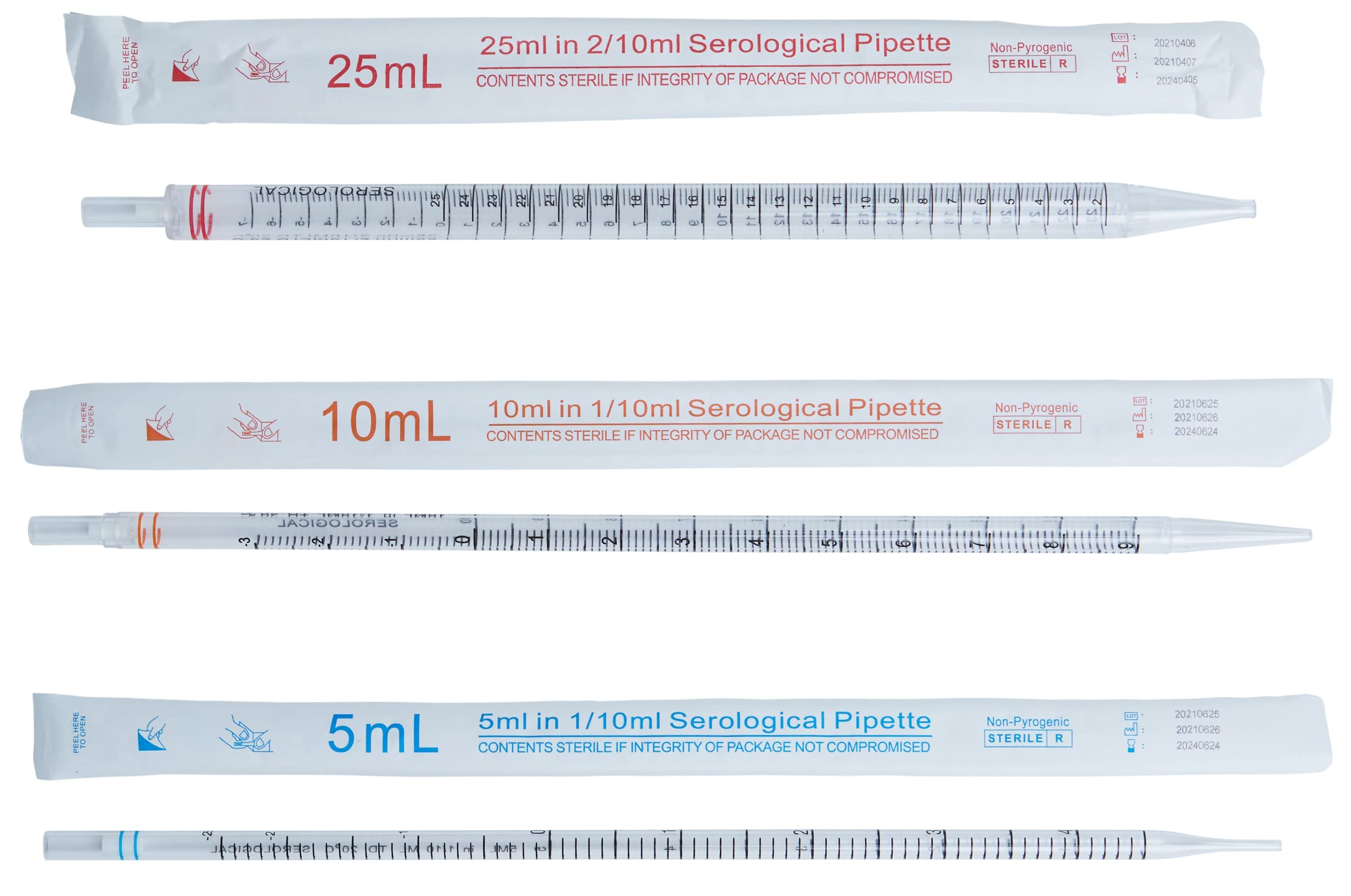 Creative illustration of sterile serological pipettes and various packaging options