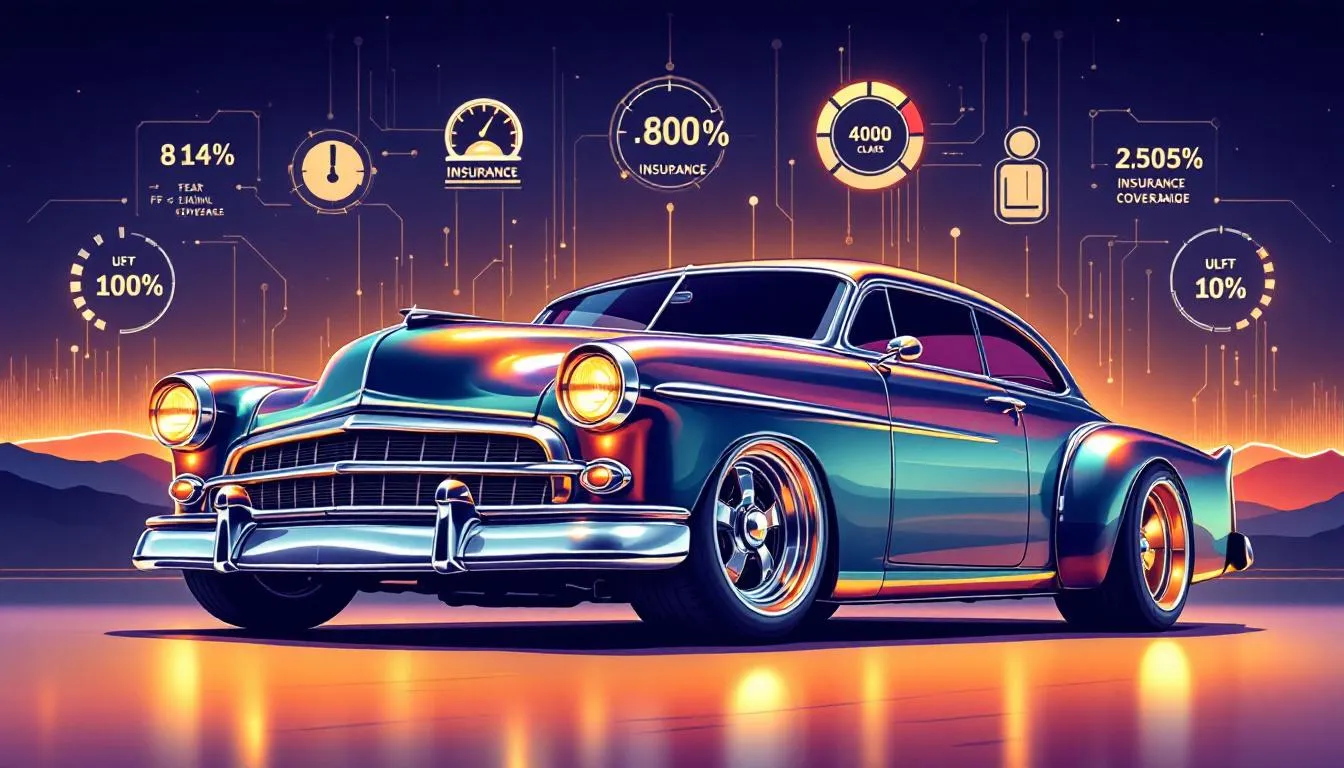 A classic car with customized modifications, showcasing the myth about insurance coverage for modifications.