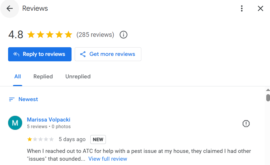 Pest Control Leads - 3 pest control leads