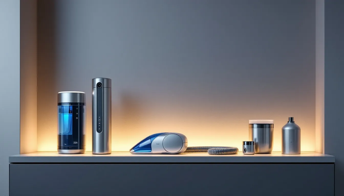 An overview of various pro clean carpet cleaning products displayed on a shelf.