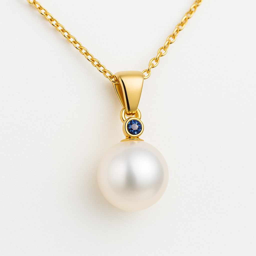 Pakabukas su perlu ir safyru