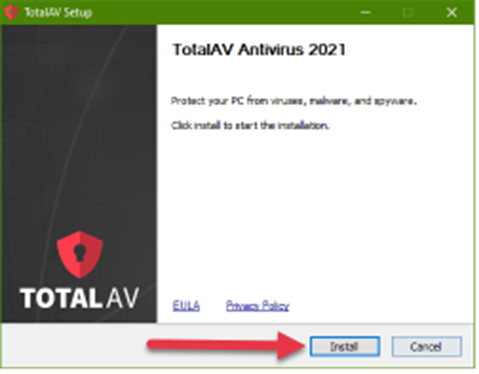 تثبيت مضاد الفيروسات TotalAV