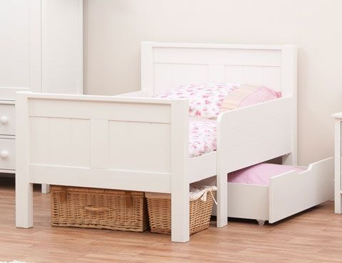 A convertible kids bed that grows as the child gets older