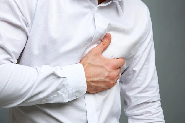 Chest pain is a common symptom of heart disease