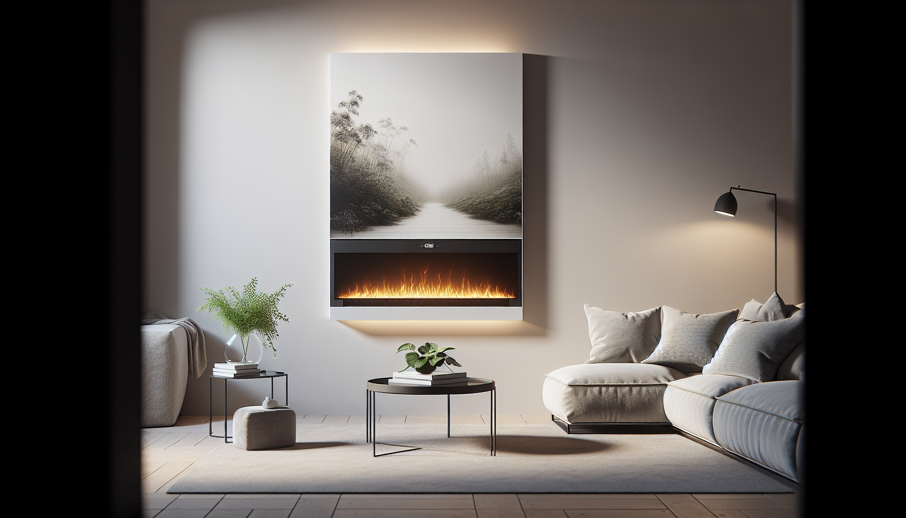 The sleek design of the Gazco Radiance 85R electric fire enhances modern interiors.