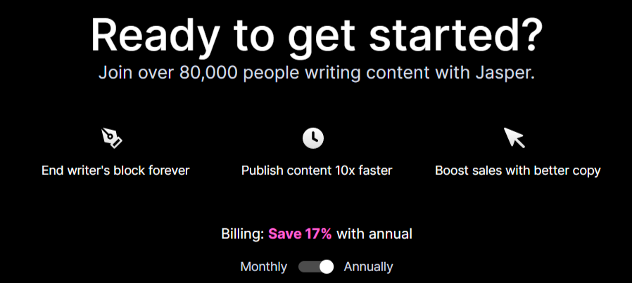 Jasper Annual plan saving