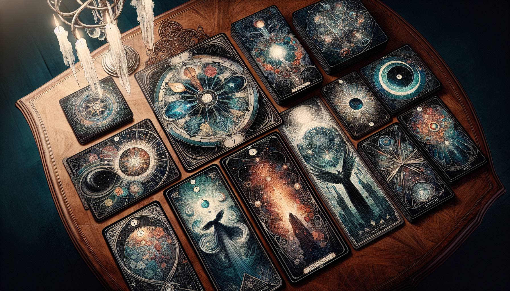 Illustration of choosing the right tarot deck based on personal interests