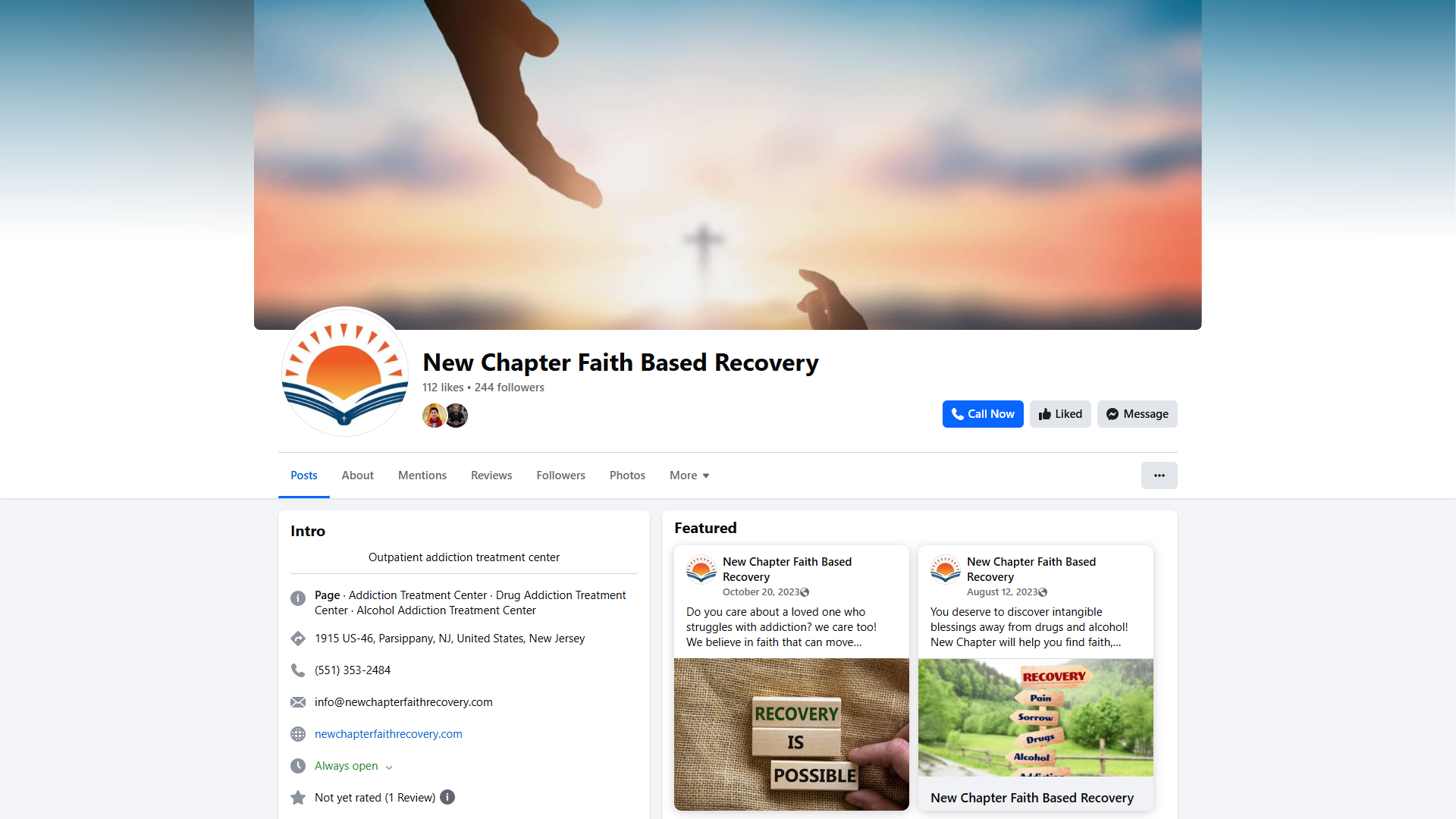 New Followers on Drug Rehab Facebook