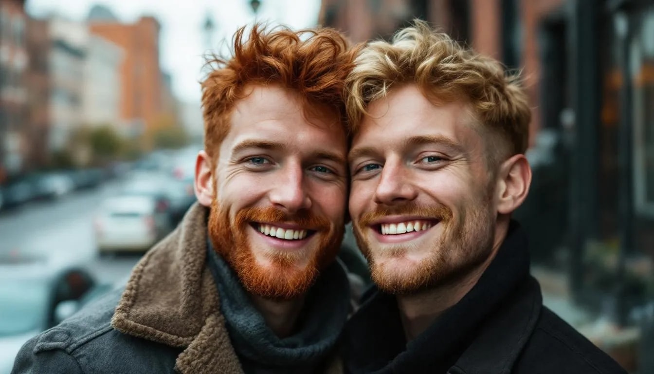 Image of gay couple in NYC establishing healthy relationship boundaries through open and honest communication.