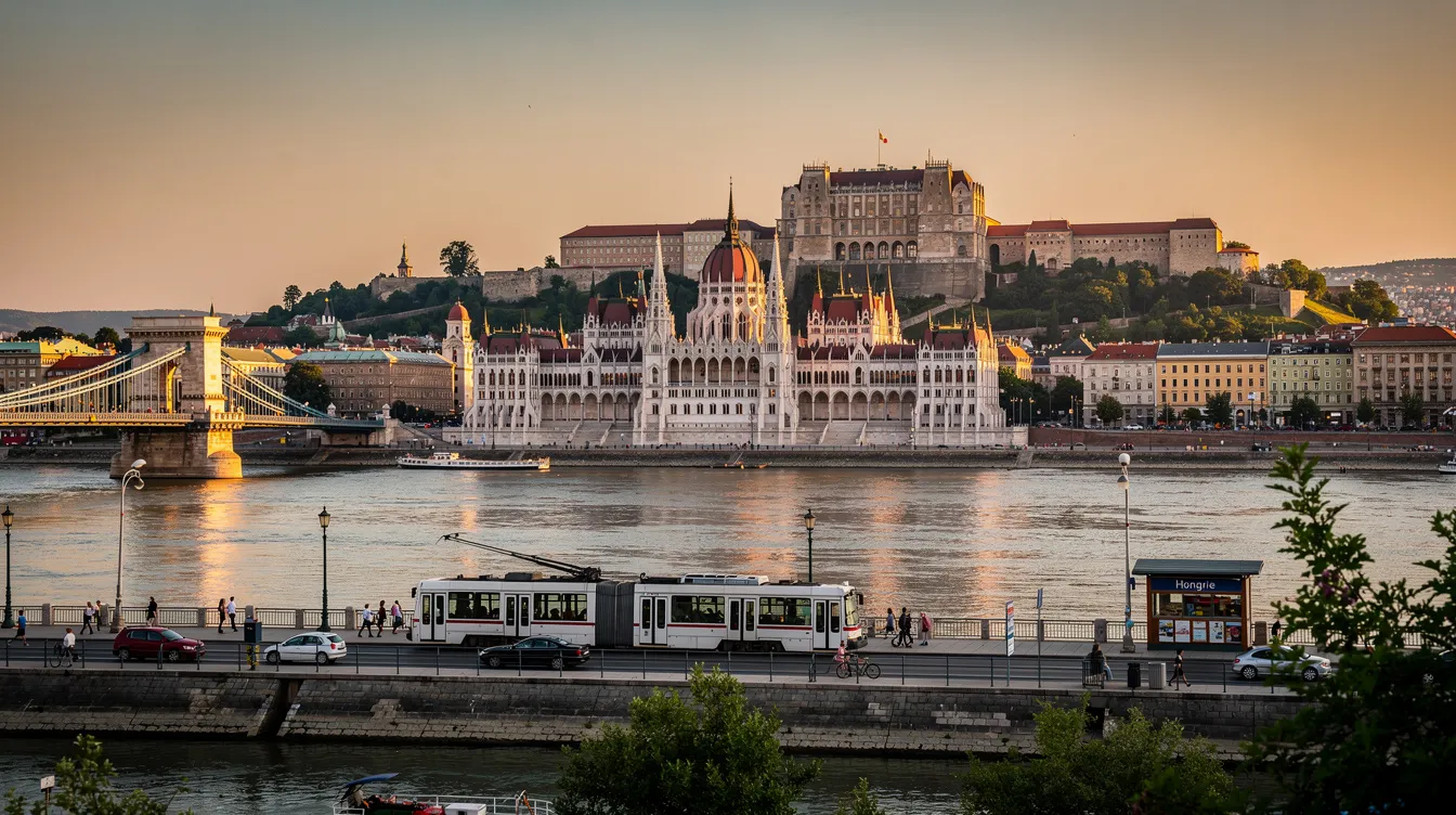 Une photo de l'Hongrie montre un paysage pittoresque, avec des bâtiments historiques et des éléments de la culture hongroise. Cette image évoque les opportunités d'étudier en Hongrie, notamment à l'université de Szeged, et attire les étudiants internationaux intéressés par les programmes d'enseignement supérieur en Europe.